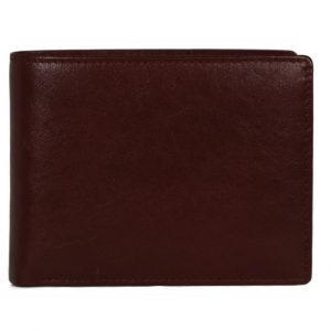 Bi fold Brown Leather Wallet for Men