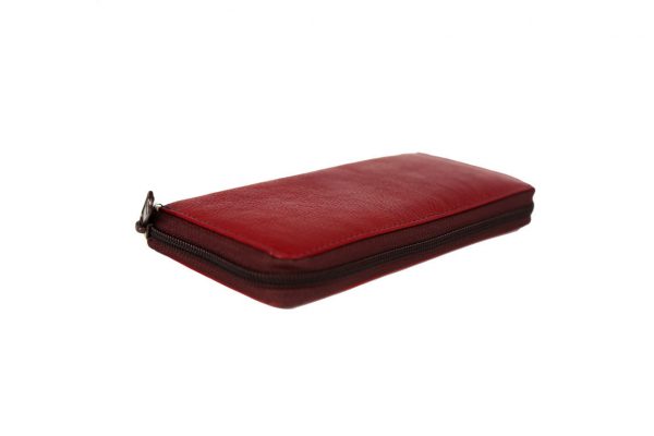 Multi color zip closure wallet for girls-ST 14-1-393 laydown