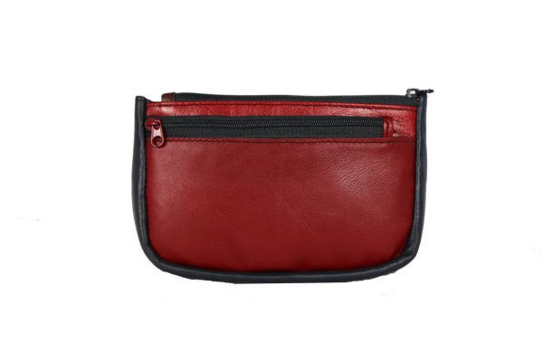Small multi colour genuine leather ladies purse ST67711 back
