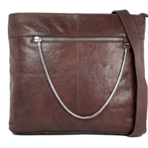 Men's Brown Messanger Hand bag FLA02 front (leathermanfashion)