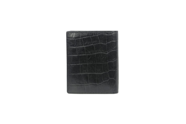 Bifold black wallet for men GNR 1102 back (leathermanfashion)