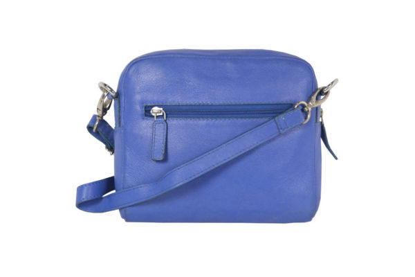Pantone Blue Sling Cross Body LV 23 back (leathermanfashion)