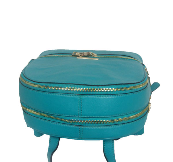 Turquoise Leather Backpack RKS1718-05 side (leathermanfashion)