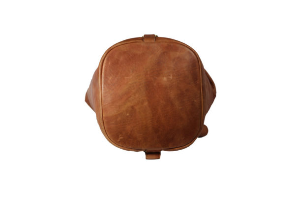 Tan Rucksack Leather Bag VT-274 base (leathermanfashion)