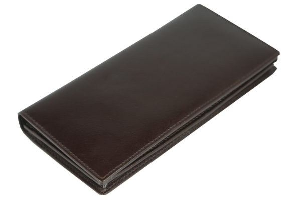 Leatherman Fashion Women Brown Genuine Leather Wallet GNR-1085 laydown
