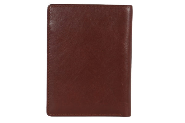 Leatherman Fashion Women Brown Genuine Leather Wallet GNR 1097 back