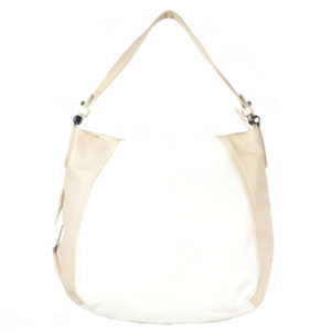 Girls White, Tan Hobo VT259 front (leathermanfashion)