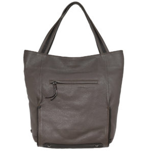 Leatherman Fashion Women Brown, Grey Tote vt-197 front