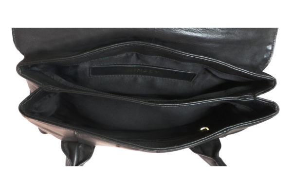 Leatherman Fashion Girls Black Handbag b113k inside view