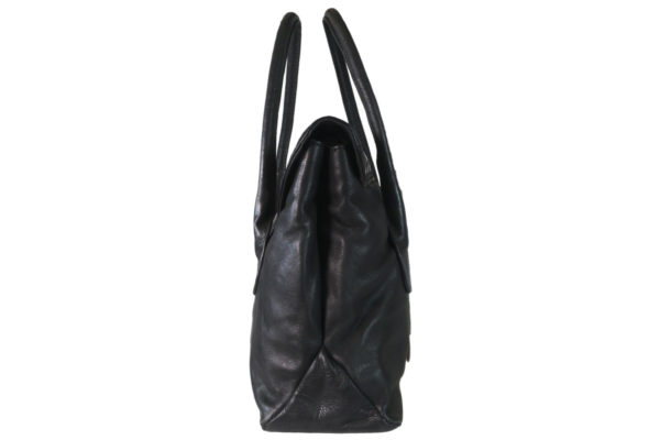 Leatherman Fashion Girls Black Handbag b113k side 90 view