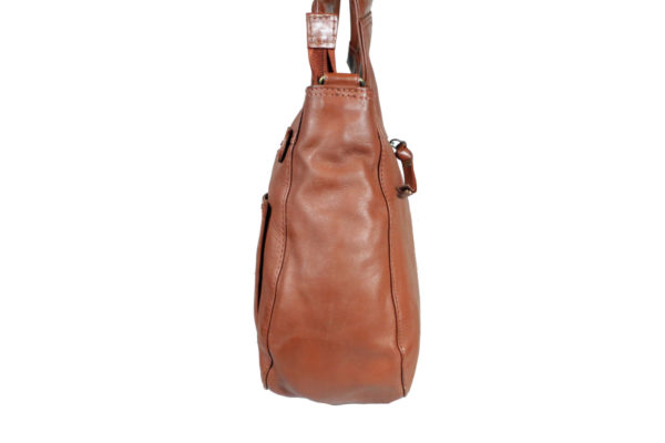 Women Brown Handbag LM 22 side90 leathermanfashion