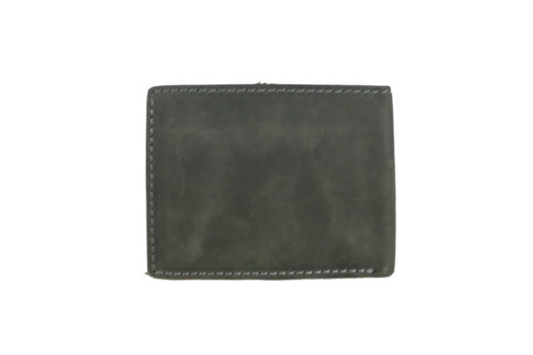 Leatherman Fashion Genuine Leather Forest Green Men's Wallet back view