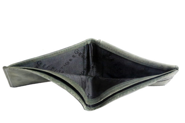 Leatherman Fashion Genuine Leather Forest Green Men's Wallet in view