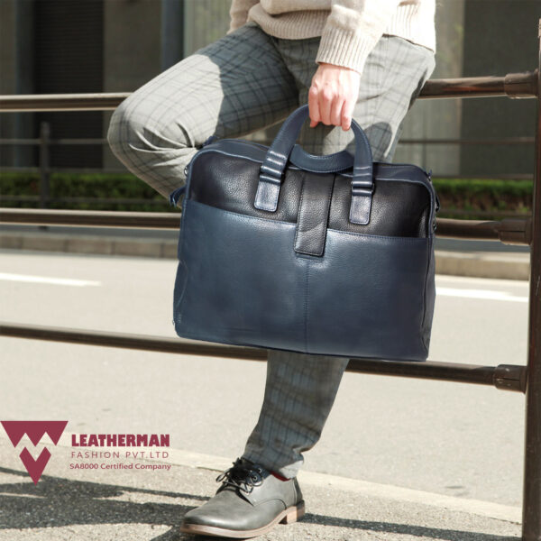 unisex navy black hand messenger bag model
