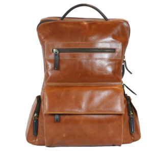 Tan Brown Backpack frontside
