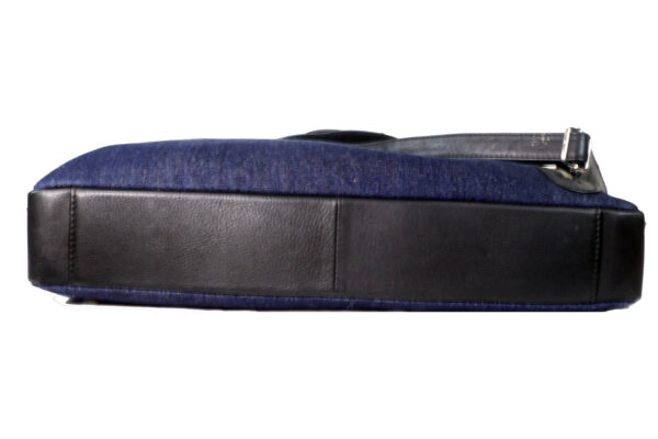 denim blue hand messenger bag bottom