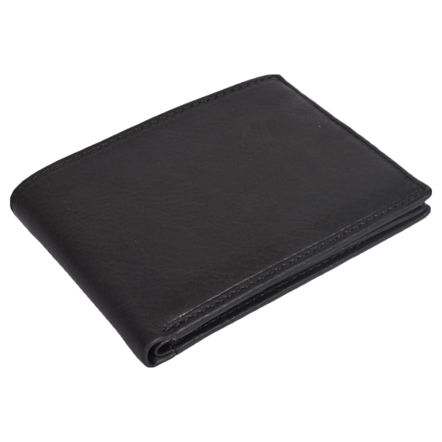 Leatherman Fashion Genuine Leather Black Wallet 8 Card Slots ...
