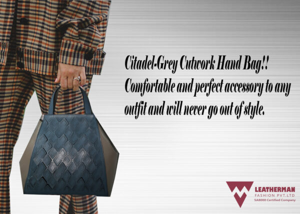 Leatherman Fashion women blue tote 3031 model