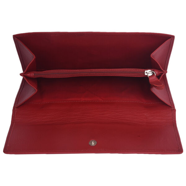 Bifold Travel Wallet LMN_TWALLET_162010_RED_BROWN_BC5561