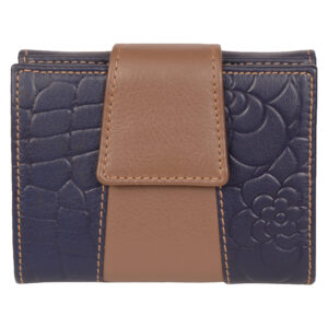 Girls Blue Brown Wallet LMN_WALLET_105934_BLUELBROWN_BC5612