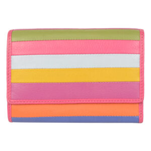 Multicolored Magenta Wallet LMN_WALLET_308_MAGENTA_MULTI_BC5767