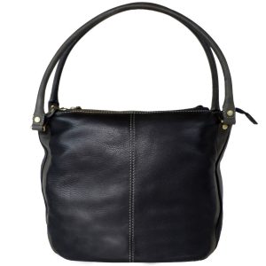 Genuine Leather Women's Black Handbag VT200