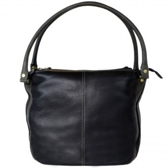 Genuine Leather Women's Black Handbag VT200