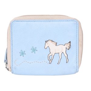Genuine Leather Women's Blue Coin Pouch 61308