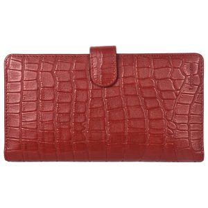 Sassora Genuine Leather Women's Red Wallet 50707