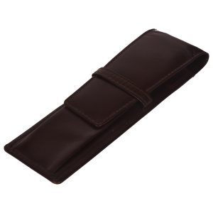 Genuine Leather Unisex Brown Pen case 236