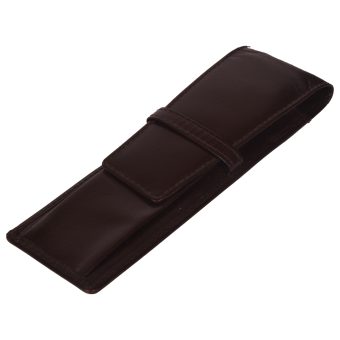 Genuine Leather Unisex Brown Pen case 236